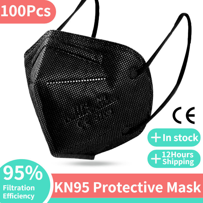 FFP2 маска KN95 Mascarillas FPP2 маски для взрослых k95 FFP2mask 5 слоев FFPP2 утвержденные лицевые маски FFP2 респиратор закрывает рот маска