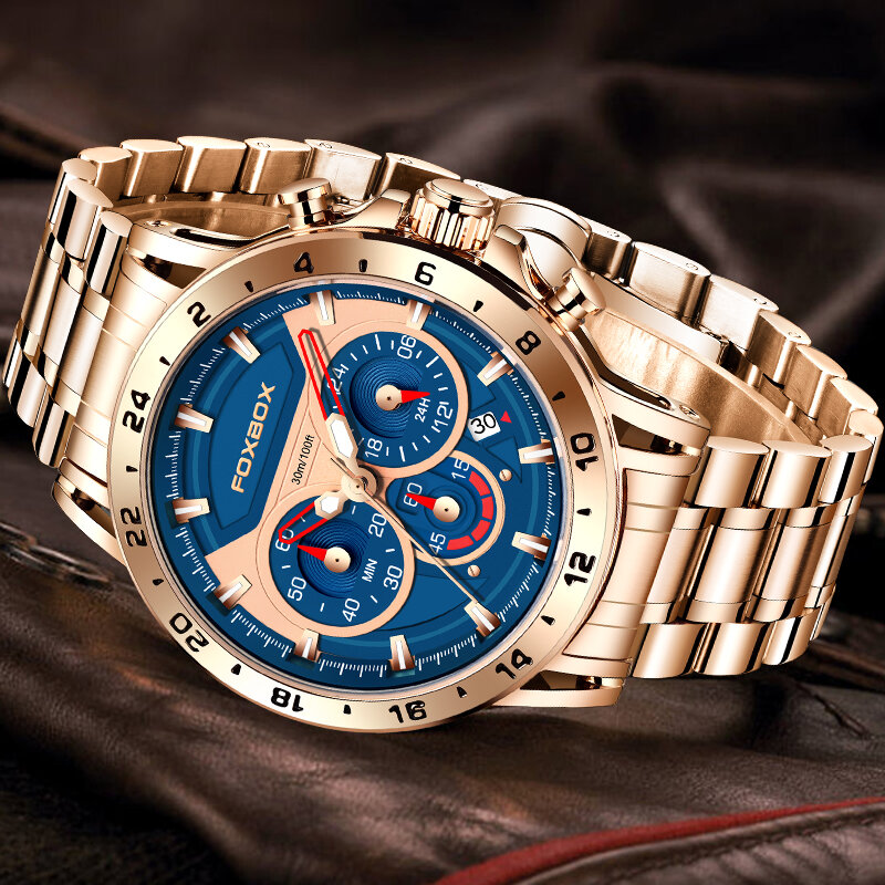 LIGE นาฬิกาข้อมือสำหรับผู้ชายแบรนด์หรูกีฬา Quartz Mens นาฬิกากันน้ำ Chronograph นาฬิกาข้อมือผู้ชาย Relogio Masculino