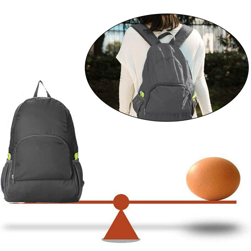 Foldable Backpack Men Waterproof Travel Climbing Bag Nylon Cat Pattern Hiking Backpacks Women Outdoor Sports Portable Bags