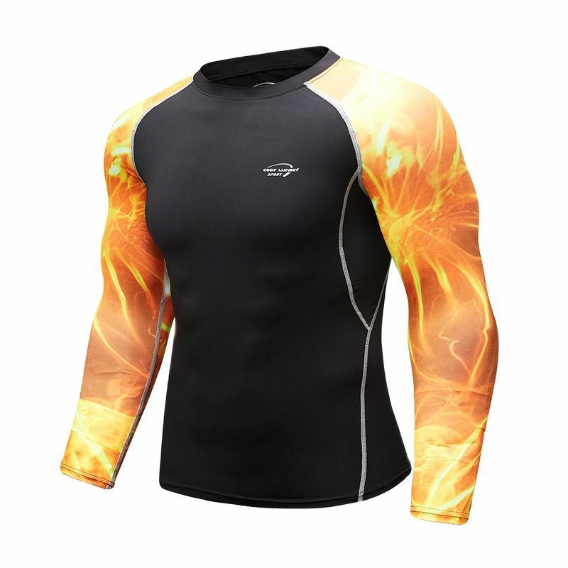 2022 męskie oddychające 3D drukowane modne fajne koszule Chic z długim rękawem Sport T Shirt trening Jogging topy odzież sportowa na siłownię