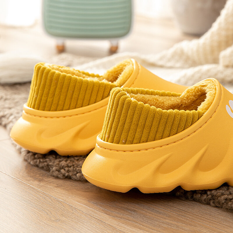 Ciepłe zimowe kapcie mężczyźni kobiety dla domu pary Eva antypoślizgowe wodoodporne pantofle pluszowe kryty odkryty Super Air Cotton Shoes