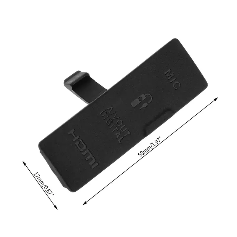 Boczny mikrofon USB zgodny z HDMI pokrywa wideo DC wymiana gumy do aparatu Canon 550D