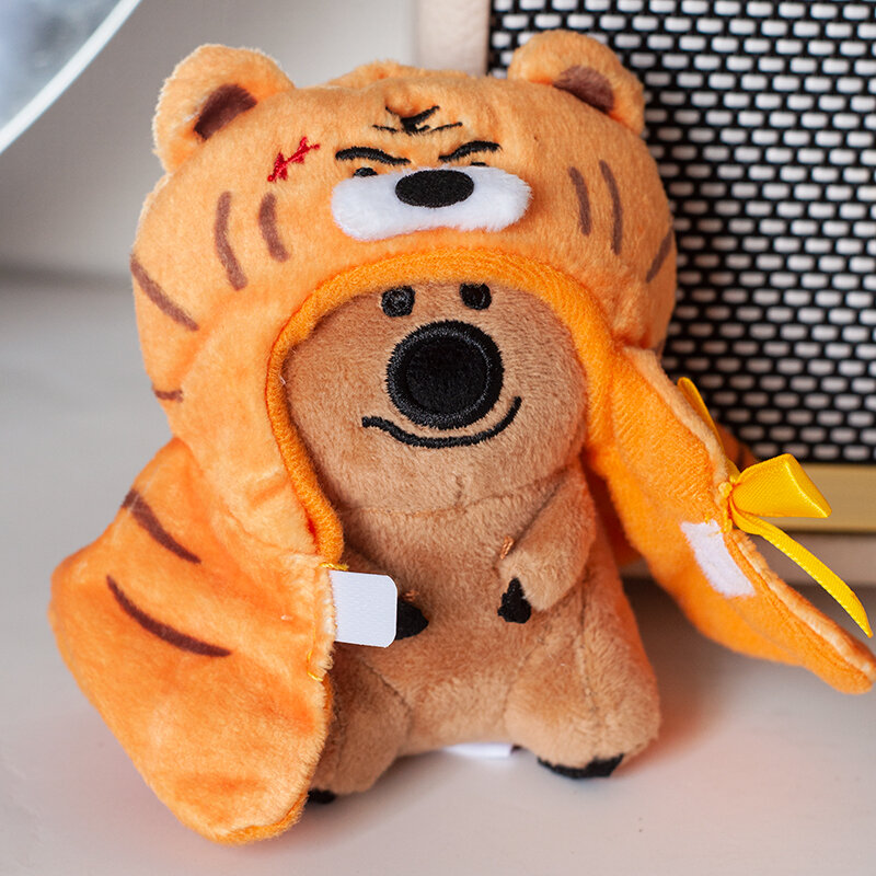 12cm cachi orso bambola copricapo mantello bambola fai da te giocattolo creativo fatto a mano abbigliamento per coltivare abilità pratiche bambini sorpresa