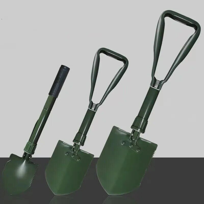 Hand Shovel Multi-function Camping Shovel Military Portable Folding Shovel Survival Spade Trowel Dibble Pick Emergency Tool