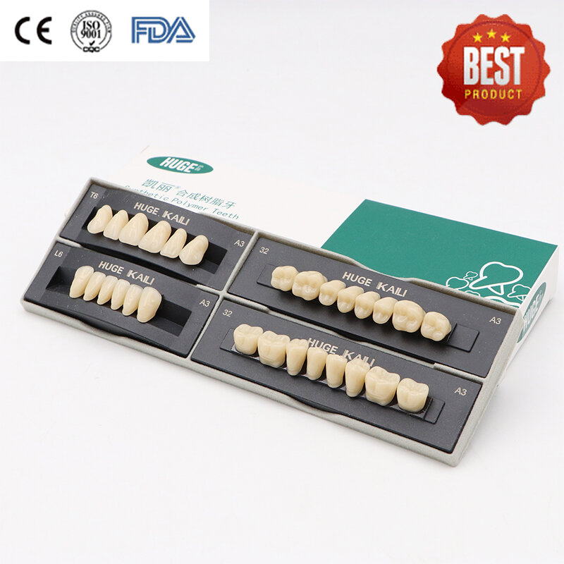 合成ポリマー歯,4個/箱,歯科矯正製品,歯科医