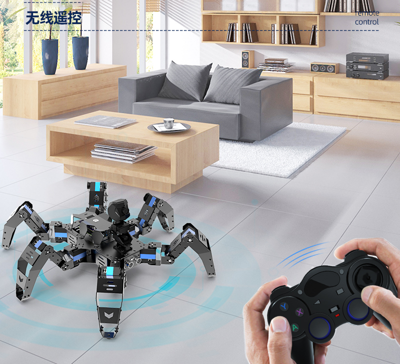 Smart Programmable Hexapod Spider Bionic Robot Vision Python Kit