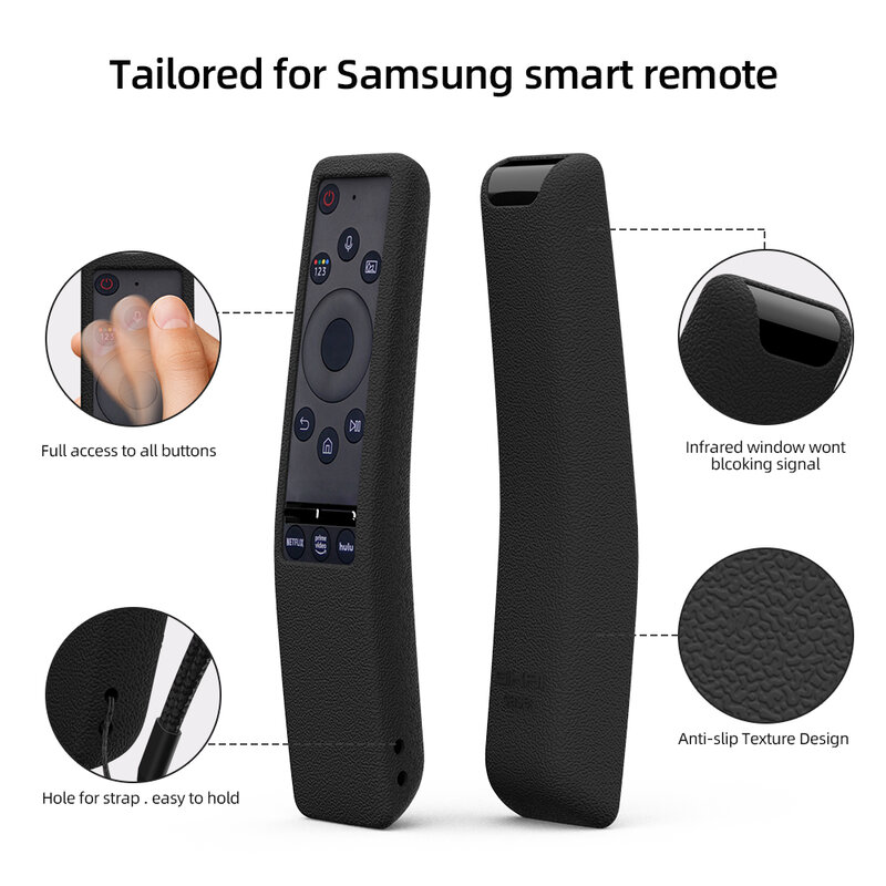 Casing Remote Control SIKAI untuk Samsung QLED Smart TV BN59-01312A 01312H 01312M Penutup Ramah Kulit Tahan Benturan
