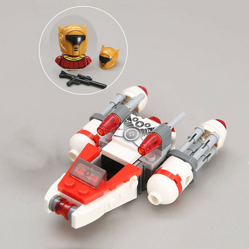 ดาวอิฐ Wars Mini Millennium Falcon รถรับส่ง X-Fighter ปริศนาตุ๊กตาขยับแขนขาได้ประกอบบล็อกตัวต่อของเล่นเด็ก