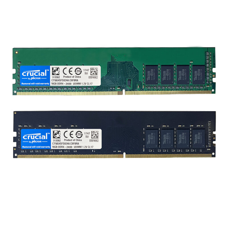 Memoria Ram DDR4 de 16GB, 2400mhz, PC4, 19200, CL17, 288PIN, para ordenador de escritorio