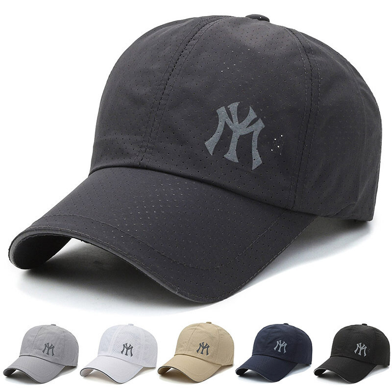 Dropshipping Unisex Atmungsaktive Qick Dry Top Hüte für Männer Frauen Baseball Caps Herren Hüte Papa Hut