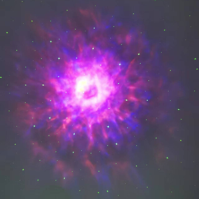 Proyektor Awan Nebula Warna-warni Pemutar Musik Usb Kamar Tidur Anak-anak Lampu Malam Astronot Lampu Hias Hadiah Romantis Dewasa