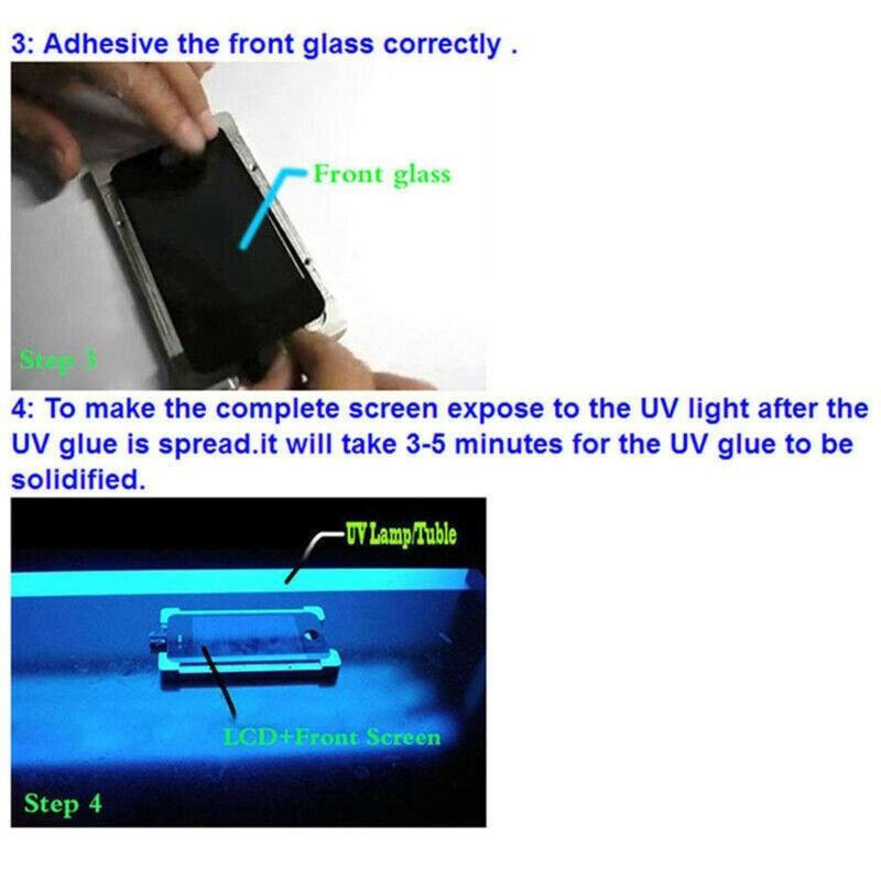 Colle adhésive UV pour réparation de verre, liquide, optique, transparent, P-2500, pour réparation d'écran de tablette de téléphone, 1 pièce