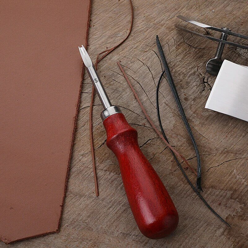 Rand Skiving/Polijsten Sharp Leer Diy Leather Craft Beveller Edge Beveler Riem Maker Hoge Carbon Staal Lederen Gereedschap