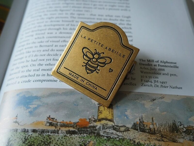 크리에이티브 꿀벌 TN 황동 종이 클립, 저널 노트 장식 귀여운 샷 소품 플래너 문구 리시프트 바인더 클립