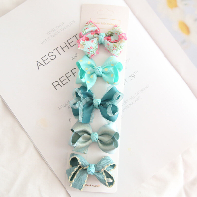 5/8 Pcs/Set Bébé Fille Bowknot Épingles À Cheveux Mignon Doux À Fleurs Pinces À Cheveux pour Enfants Enfants Princesse Barrettes Bébé Cheveux Accessoires