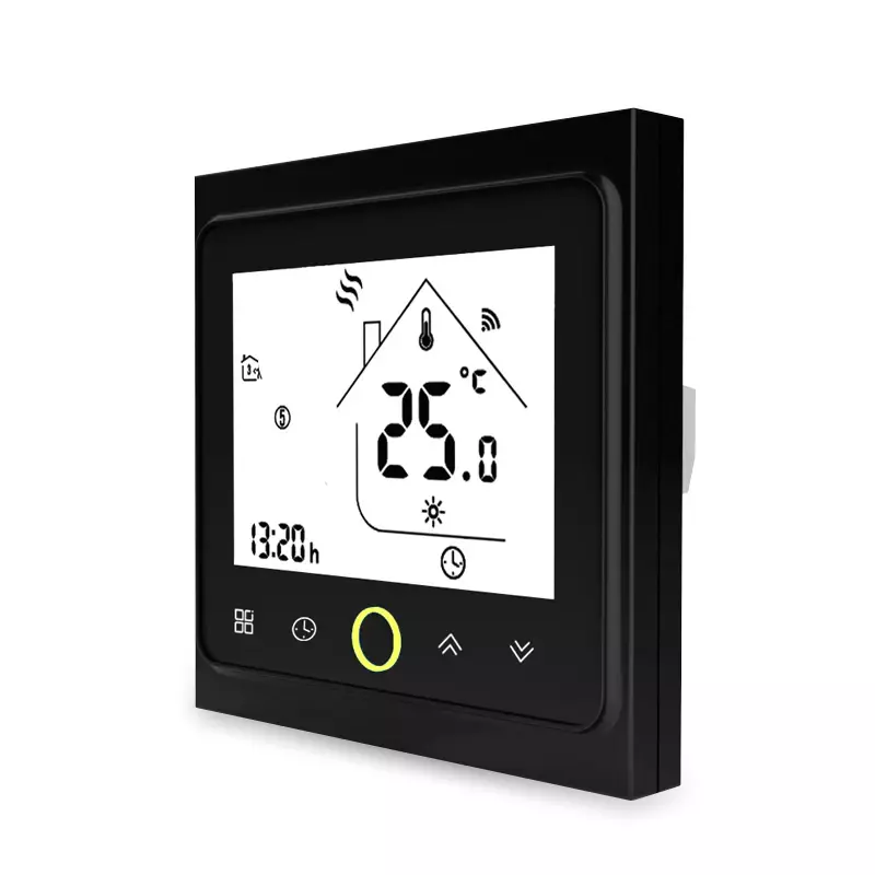Wifi termostato controlador de temperatura lcd touch screen backlight para aquecimento elétrico funciona com alexa google casa 16a