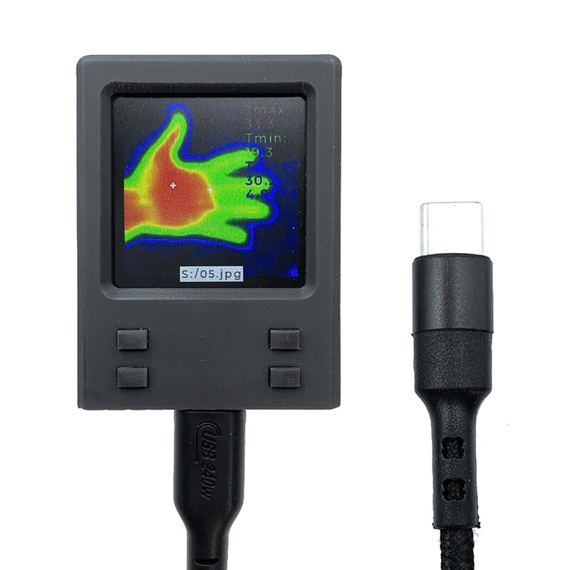 1.54inches Thermal Imager 32x32 Infrared Sensor LCD 240x240 Resolution -20℃ to 1000℃ Clear Definition Imaging Camera тепловизор