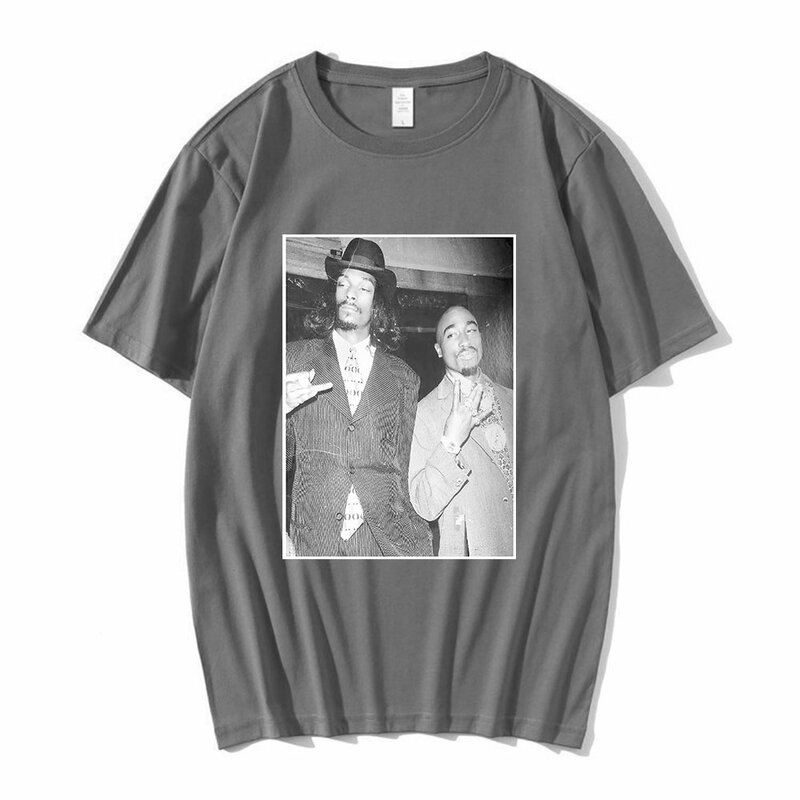 Camiseta Vintage de Rap Pop para hombres y mujeres, camisa informal de gran tamaño con cuello redondo, Hip Hop, manga corta, ropa de calle