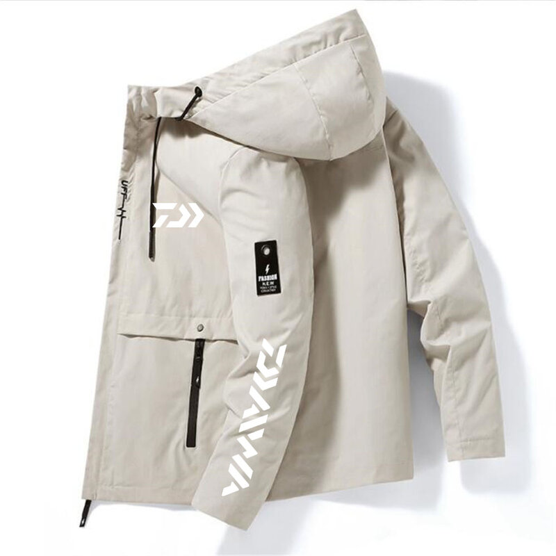 Мужская куртка с капюшоном Daiwa Fishing, Повседневная Спортивная ветровка с принтом, для улицы, для велоспорта, осень 2022