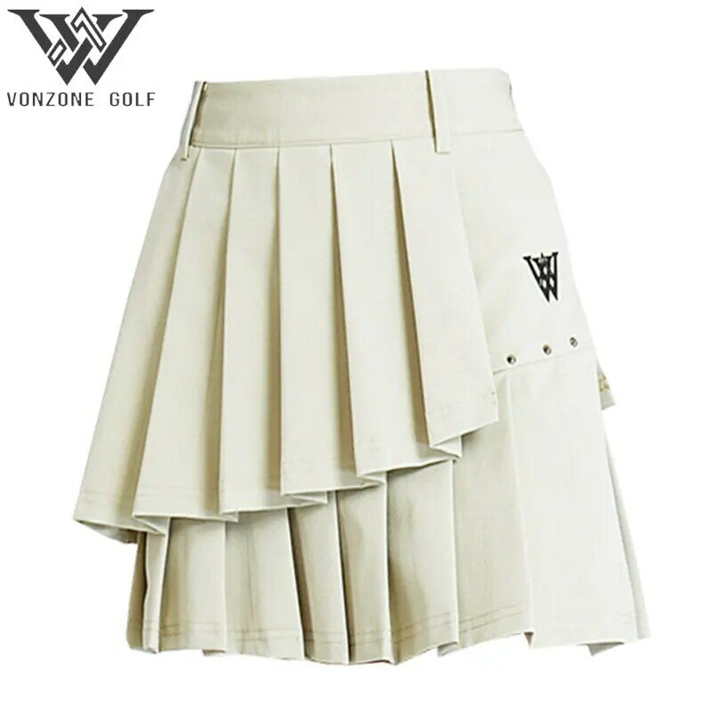Elegante calça de saia curta plissada feminina, moda de golfe, calça esportiva ao ar livre, moda feminina, roupas de primavera e outono, alta qualidade