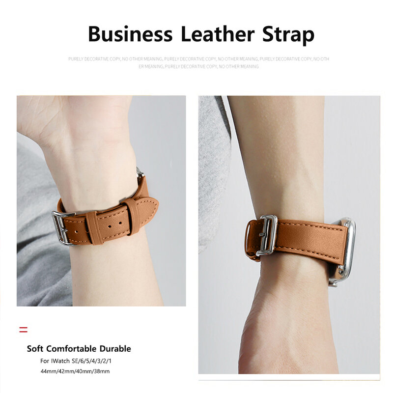 Business Echt Leder Schleife Armband Gürtel Strap für Apple Uhr SE 76543 42MM 38MM 44MM 40MM strap auf Smart iWatch Armband 45mm