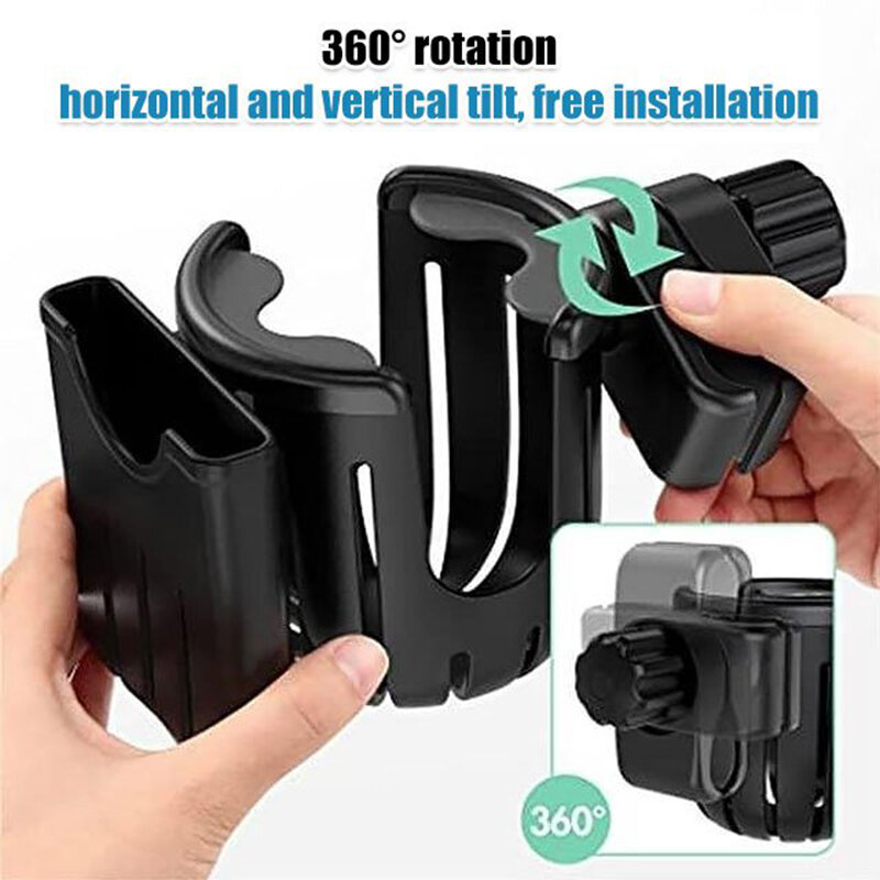 KATA Multifunctional 2-in-1 water Bicycle Water Bottle Cup Holder Phone Holder Case Stroller Scooter Handlebar Mount