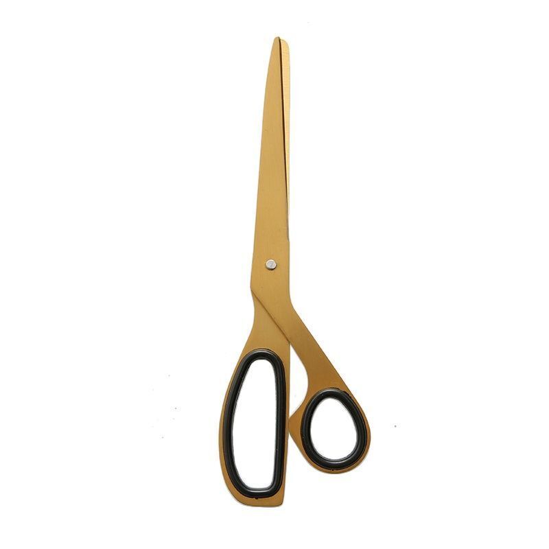 Simplicity Brass Asymmetric Scissors,Office Paper Cutting Shears,Stationery Scissor for Scrapbooking,Craft Cutter Tools
