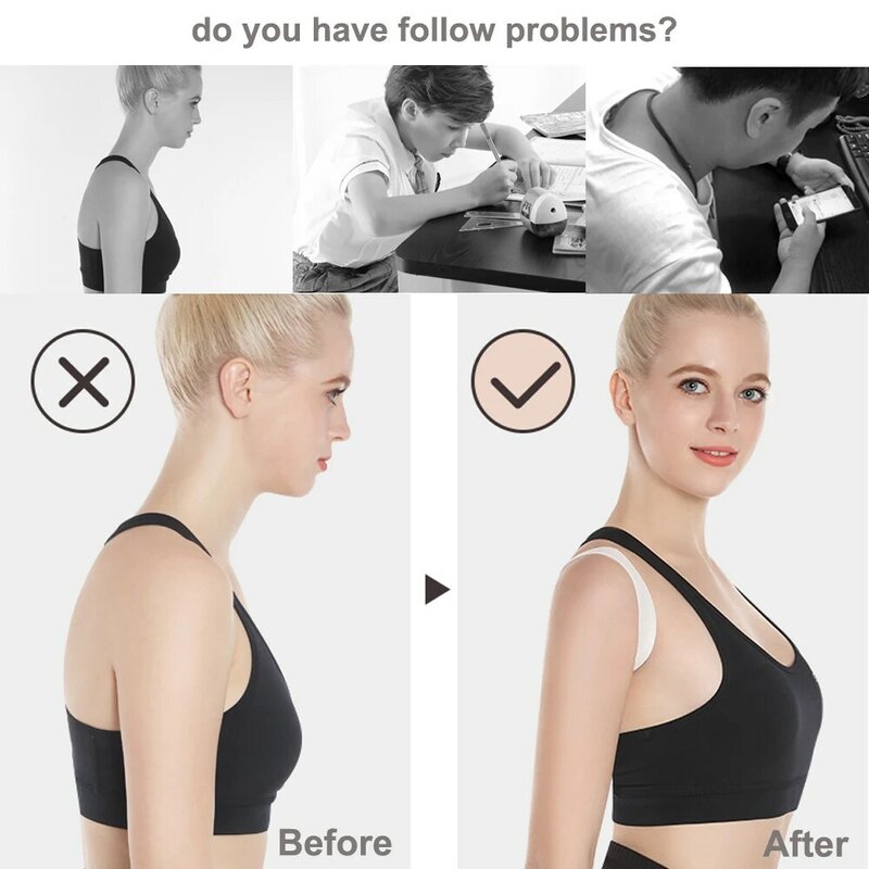 XXL-S costas ombro postura corrector adulto crianças corset coluna suporte cinta correção ortopética postura correta saúde