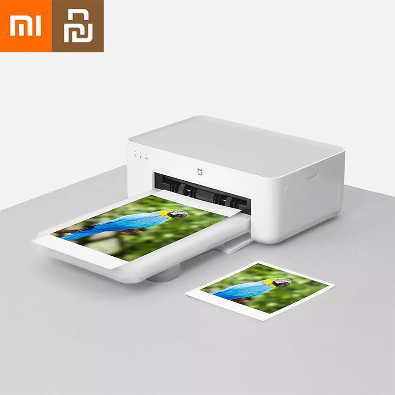 Xiaomi-impresora de fotos Mijia 1S, máquina de impresión inalámbrica instantánea de alta resolución, laminación automática, portátil, para iOS y Android