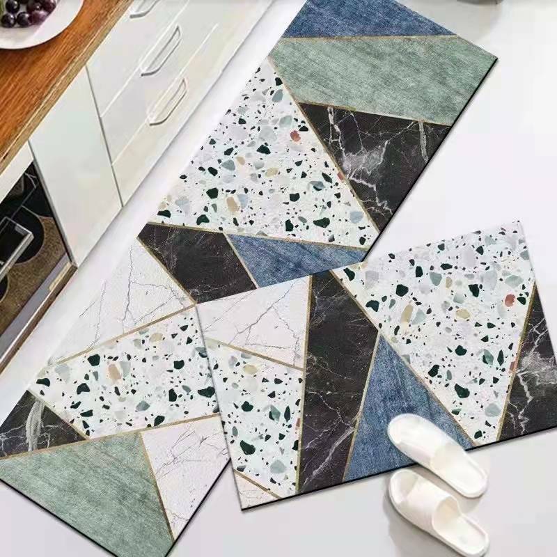 New Fashion Simple Nordic Style Kitchen Mat High Quality Floor Carpet House Hold Carpet Long Strip Door Mat Modern Home Decor