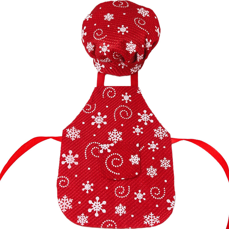 크리스마스 엘프 인형 눈사람 진저브레드 남자 옷 눈 패치 요리사 모자 의상 마스크, 아기 귀여운 장난감 액세서리, 생일 선물