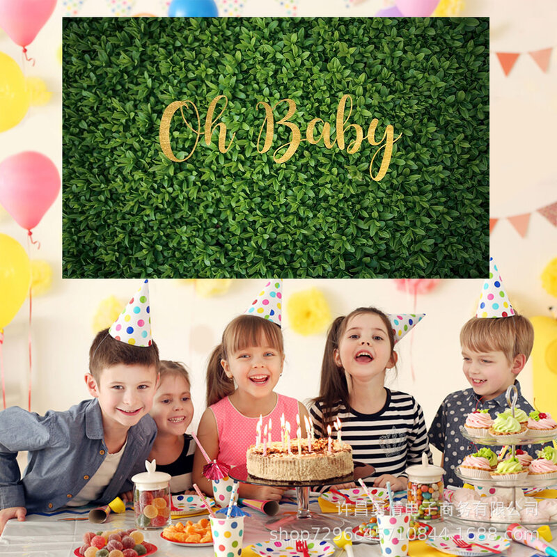 2.1M x 1.8M paillettes compleanno per bambini sfondo panno Baby Shower appeso arazzo tema festa sfondo panno decorativo