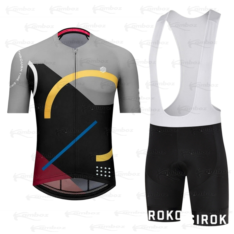 2022 NEW SIROKO Team Cycling Jersey Sets Summer Bike Short Sleeve Men Bike Clothes Wear Bib Shorts Breathable 20D Pad Ciclismo