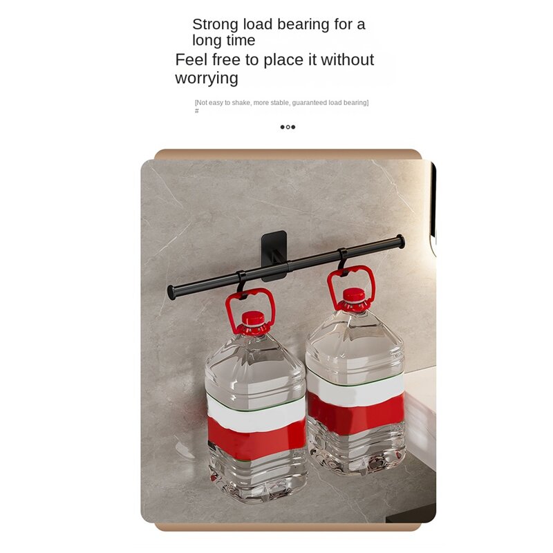 Toallero colgador de toallas de baño, soporte para colgar en la pared, barra de barra, estante de baño, estante de almacenamiento de cocina