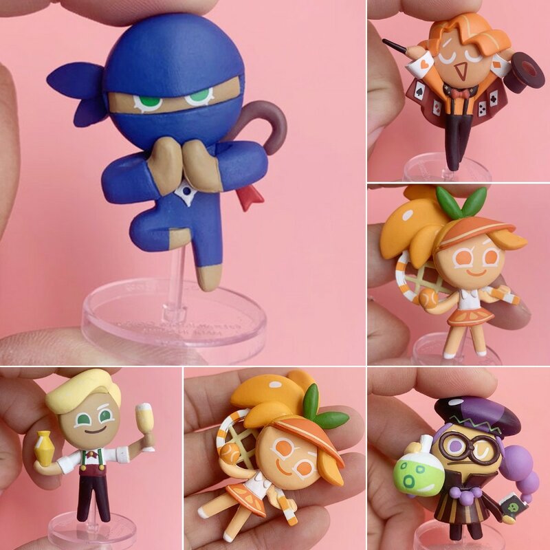 Korea Game Toy Cookie Run Toys Season 4 Sparkling Cookie and Cinnamon Cookie with Stand Hot Toys for Kids Gift