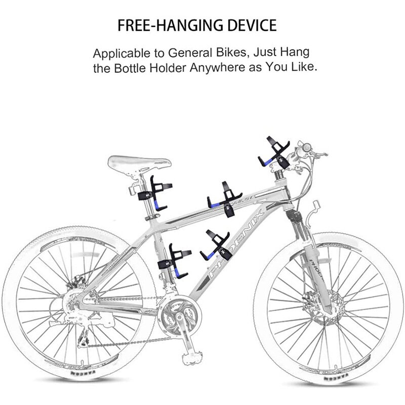 Porte-bouteille de vélo à dégagement rapide, porte-gobelet d'eau 360 degrés, cintre porte-bouteille, accessoires de vélo vtt