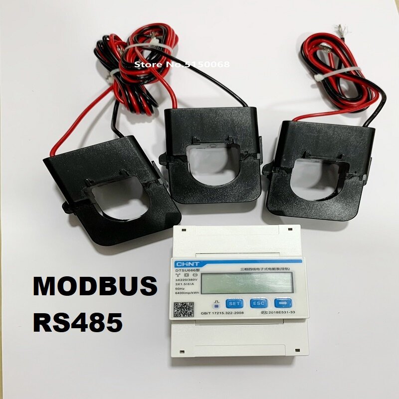 Medidor eléctrico monofásico de Riel DIN, inversor de potencia de 5(80)A 1,5 (6)A (RS485), CHNT CHINT DDSU666 DDSU666-H DTSU666