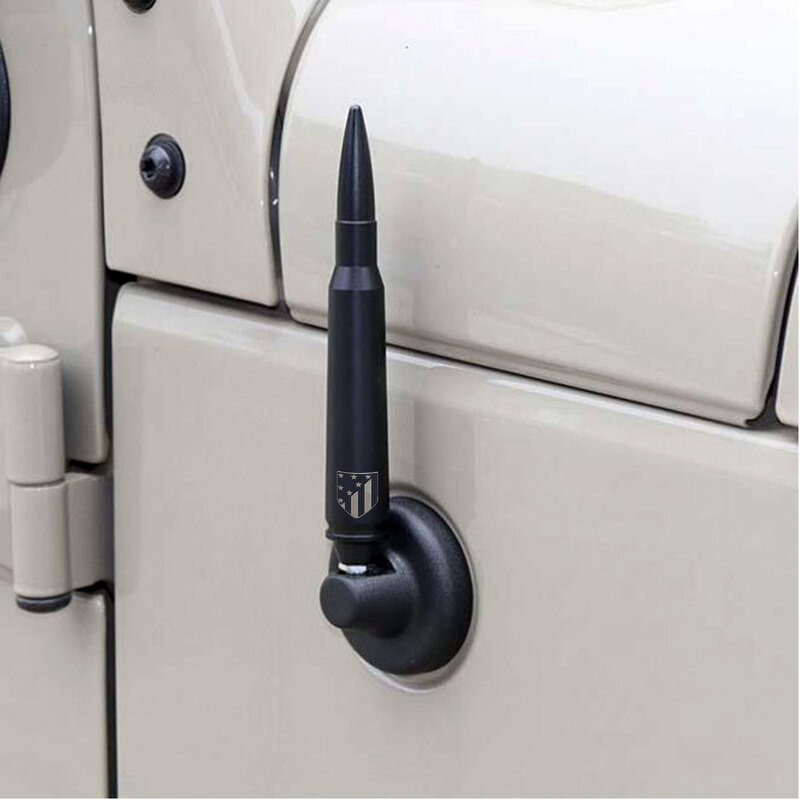 Antena FM de aluminio de 5,7 pulgadas para Jeep Wrangler JK JKU JL JLU, amplificador de señal de Radio estéreo para coche, mástil Whip 2007 2008-2020