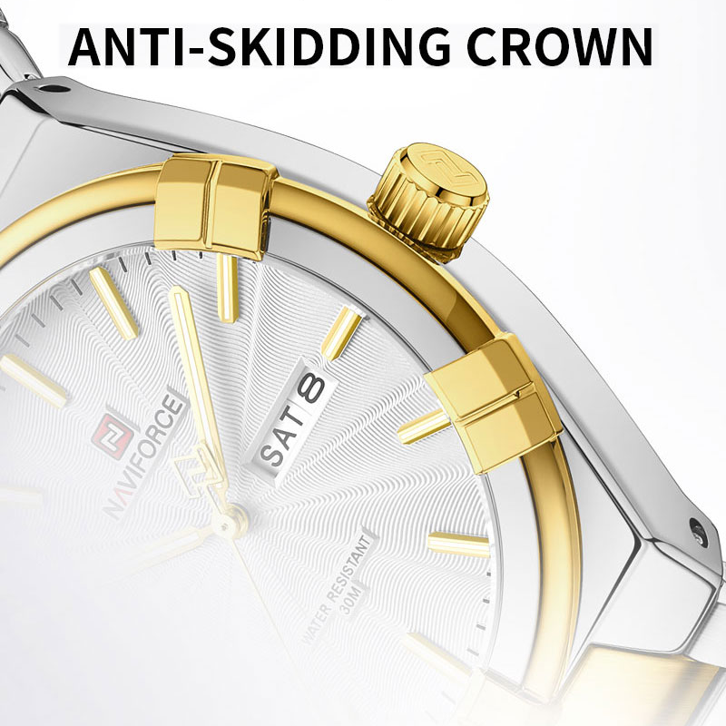 2023 Top Brand Naviforce Relógio para Homens Duráveis Esportes Impermeável Aço Inoxidável Masculino Negócios De Luxo Moda Quartz Relógio De Pulso