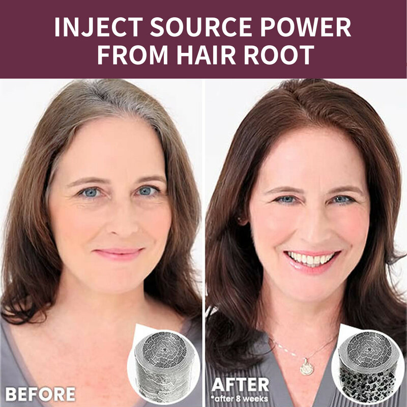 3 pezzi grigio bianco Spray per il trattamento dei capelli da bianco a nero naturale oscurante Shampoo riparatore Anti perdita cura dei capelli essenza donna uomo