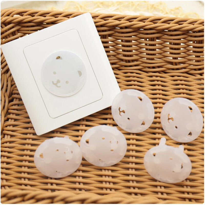 10Pcs Baby Socket Cover Kind Elektrische Stopcontact Plug Bescherming Beveiliging Twee Fase Safe Lock Cover Kids Sockets Cover