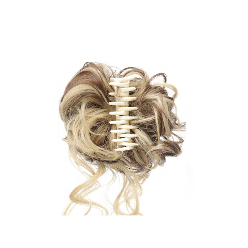 كعكة الشعر الاصطناعية المرنة ، Scrunchie مجعد ، شعر مستعار للمرأة الموضة ، اكسسوارات الشعر الطبيعية الحساسة ، مقاطع الشعر