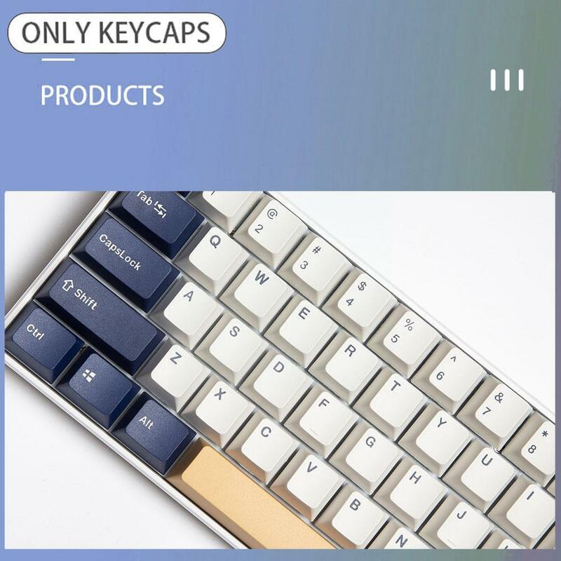 125 Kunci Pbt Keycap Profil Dye-Sub Personalisasi Rudy Keycap untuk Keyboard Mekanis A3g1