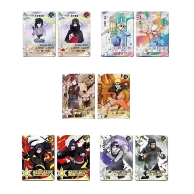 Supermercado Versão Hatake Kakashi Maito Gai Anime Raro Colorido SLR AR UR Coleção Cartões Presentes Genuine Kaiou Cartão Naruto SL