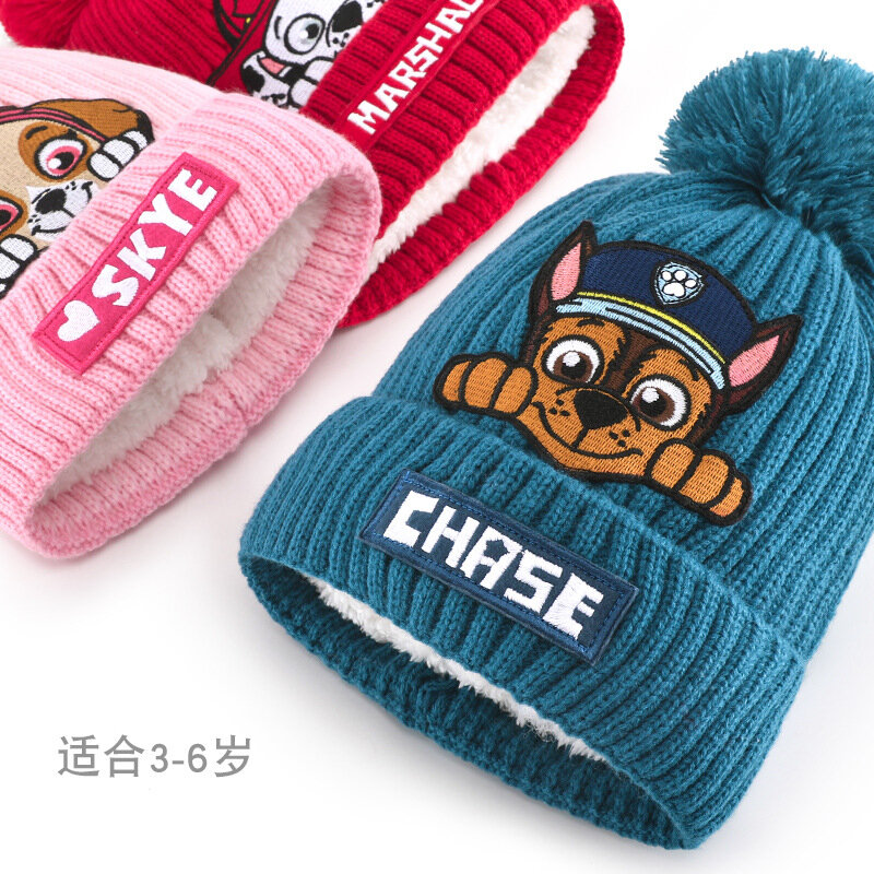 2022 New Anime Paw patrol Hot Game Knitted hat Cap Model Game Hip Hop Hat Keep Warm Gift Toys