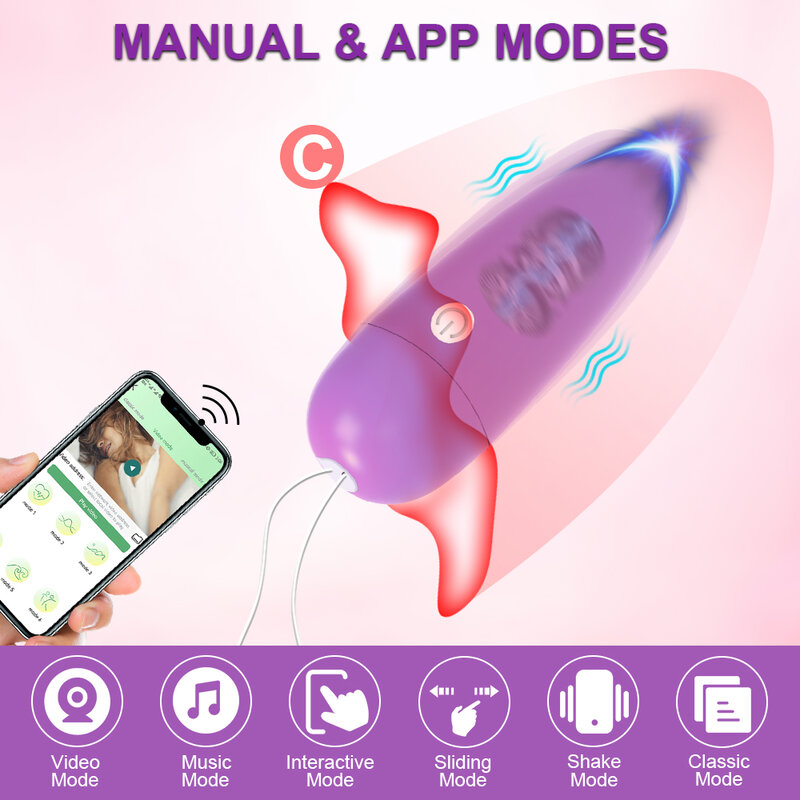 Wireless Bluetooth App Mini Bullet Vibrator Female Clitoris Stimulator Remote Pantie Vibrating Love Egg Sex Toy for Women Couple