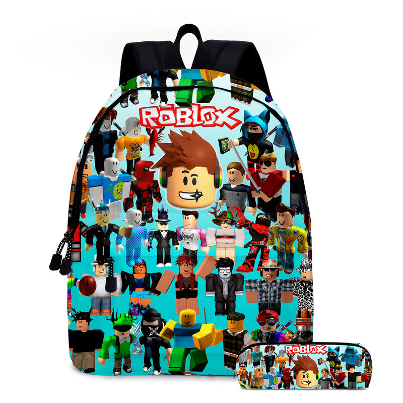จุดการ์ตูน Animation เกม Robl โรงเรียนประถมศึกษาและมัธยมศึกษากระเป๋านักเรียนเด็กกระเป๋าเป้สะพายหลัง