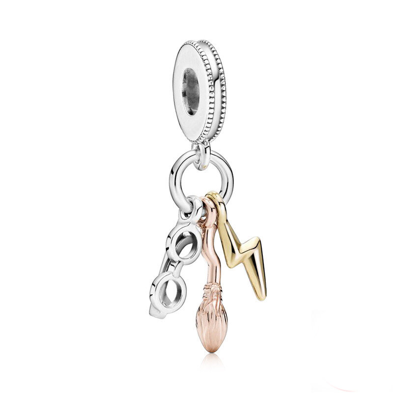 Bracelet de perles de pluie de lune de petit train pour dames, breloque de mode, convient au bracelet Pandora original, accessoires de bijoux, cadeau, nouveau
