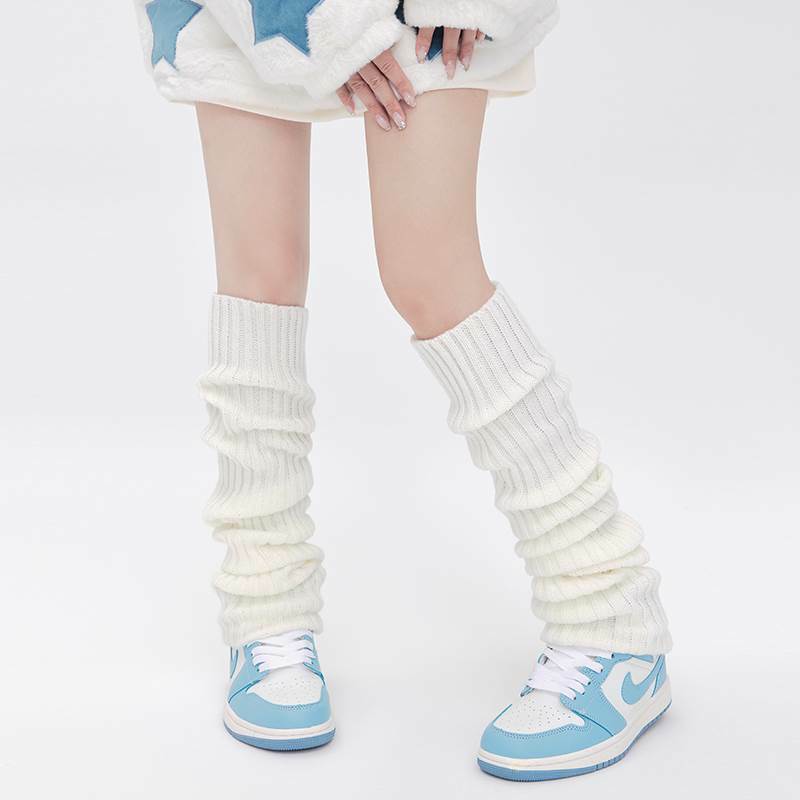 Chaussettes japonaises Lolita Sweet Girl pour femmes, jambières, chaussettes en tricot, boule de laine, couvre-pieds, cosplay, automne, hiver, nouveau