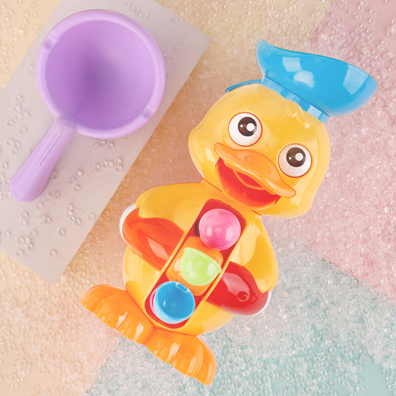 Mainan Mandi Bayi Lucu Bebek Semprotan Air Listrik Mainan Mandi Kamar Mandi Mainan Air Anak-anak Bak Mandi Pancuran Hadiah Anak-anak Interaktif
